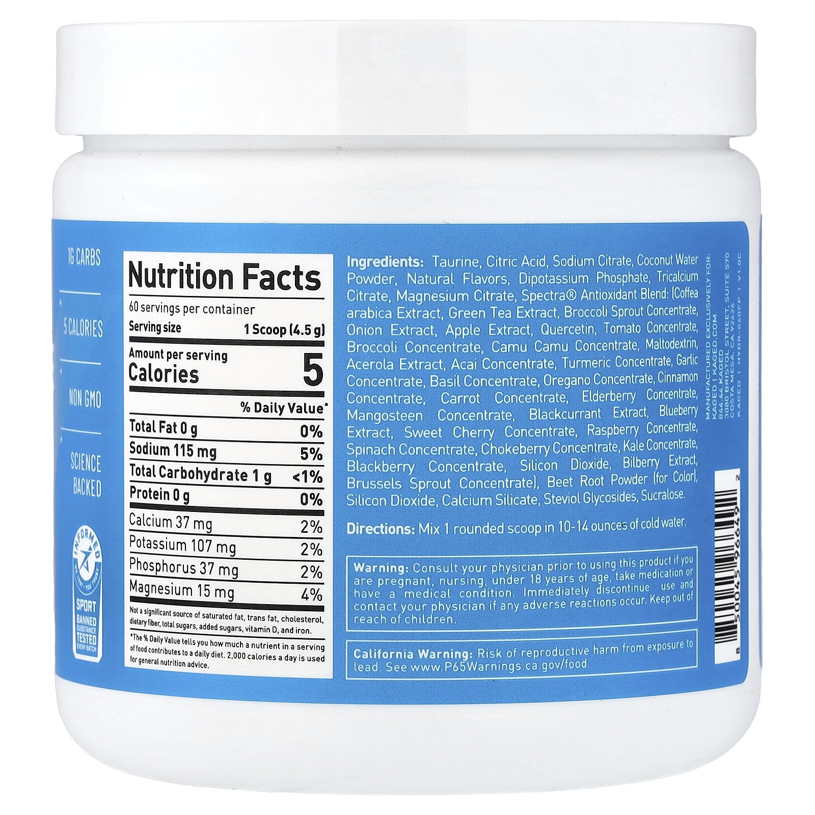 Hydration, Fruit Punch, 9.95 oz (282 g)