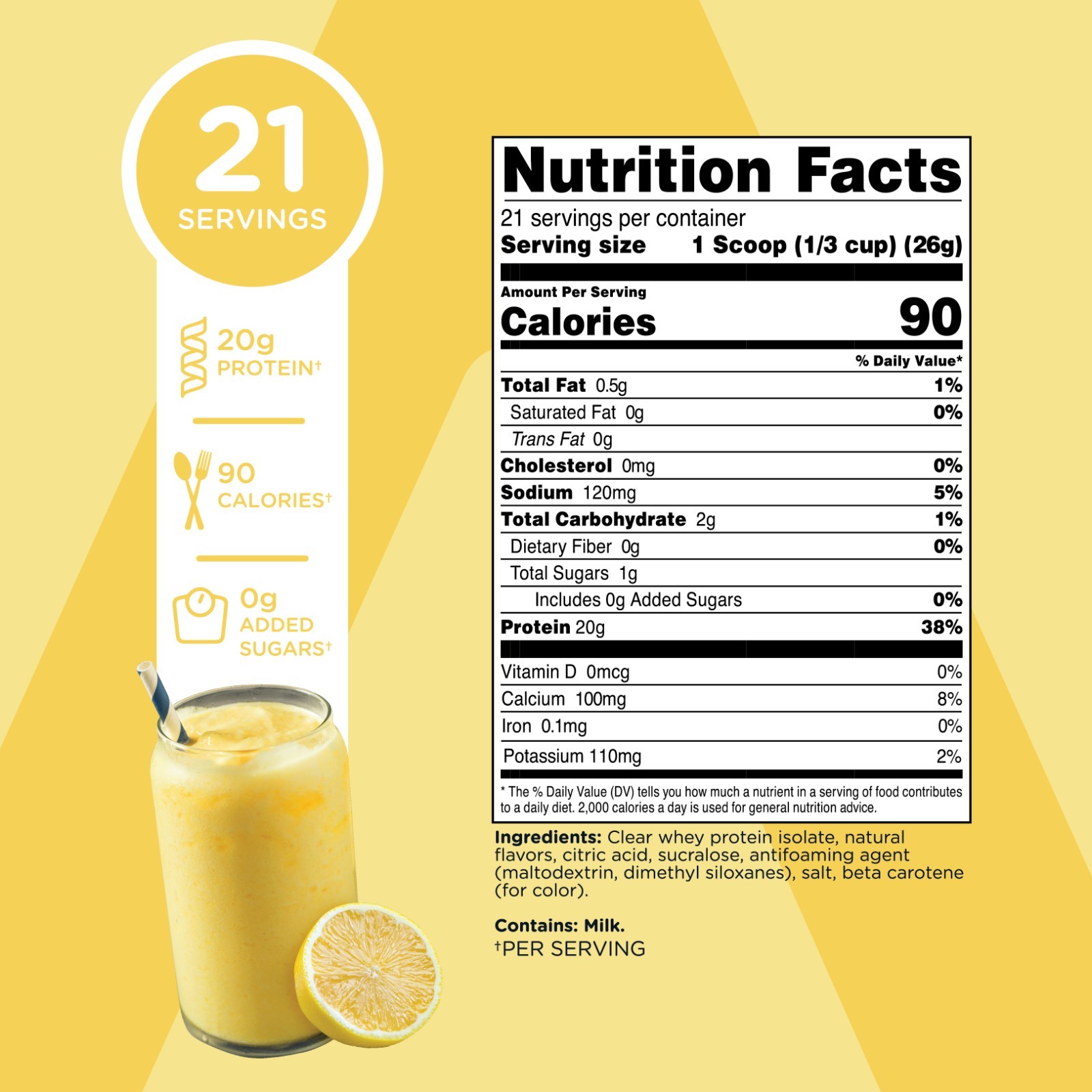 TransformHQ Clear Whey Protein Isolate (WPI) (Lemonade Flavored)