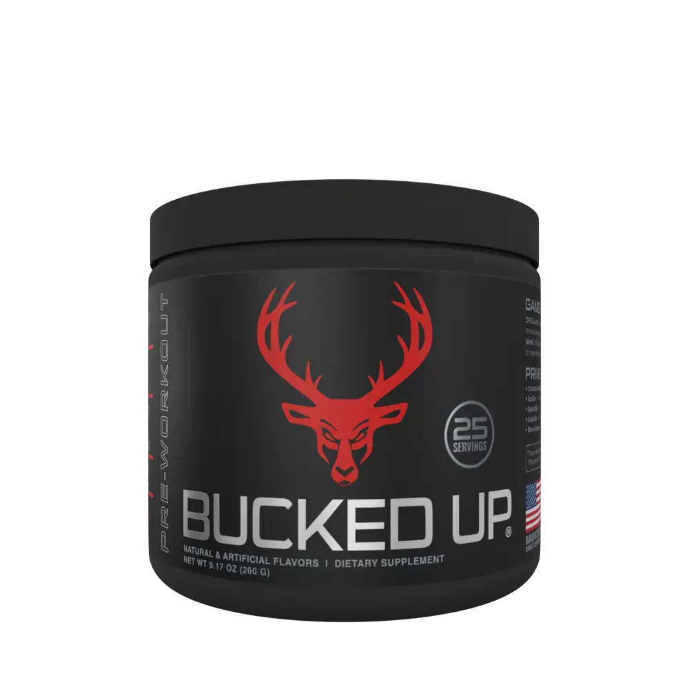 BUCKED UP PRE-WORKOUT Pump Focus Energy Growth 20 Srv Blood Raz