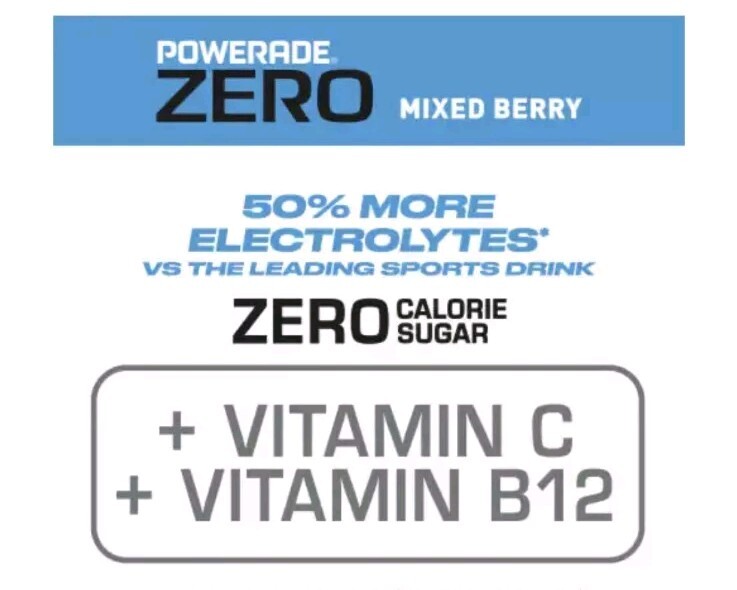 Powerade Zero Sugar Blue Mixed Berry Sports Drink8 Pack 20 fl Oz