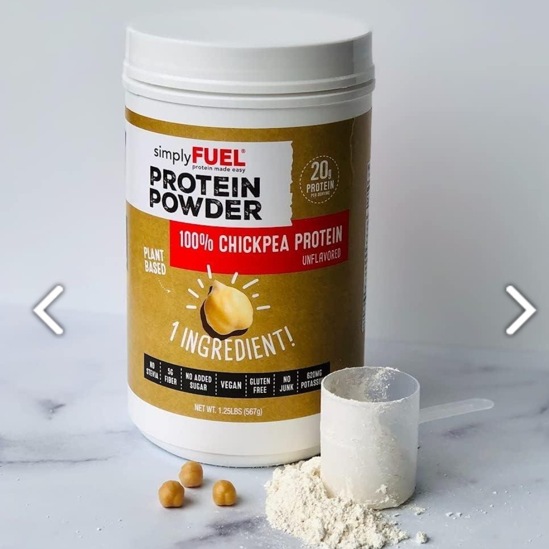 Plant Based Chickpea Protein Powder 20g Protein Unflavored 1.25 lb High Fiber…
