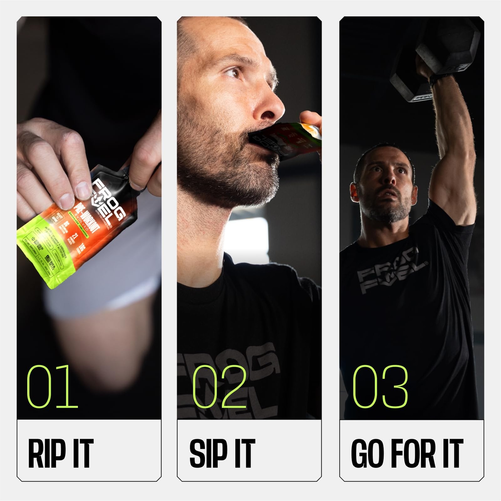Frog Fuel Ultra Energy Gel & Energized Pre Workout Shot – 24 Pack