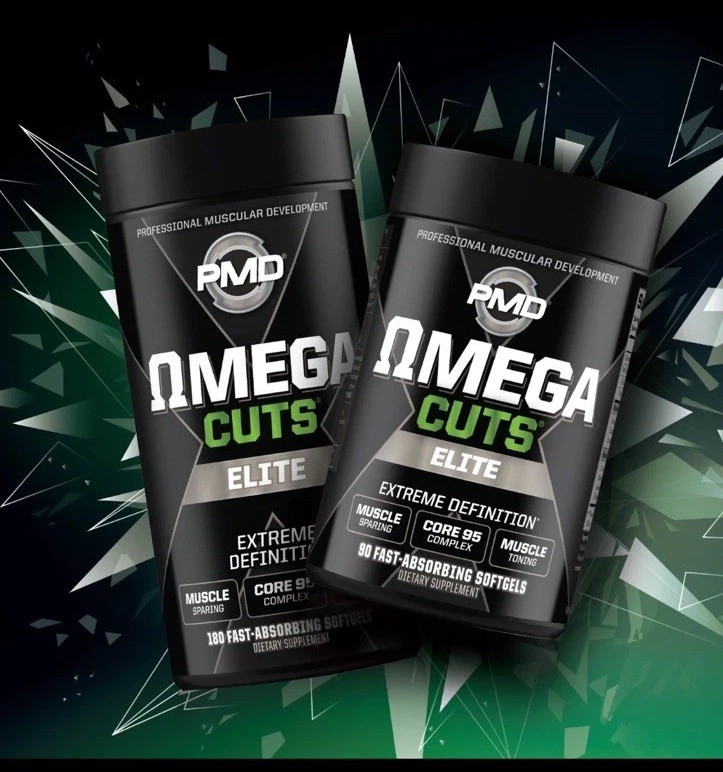 Omega Cuts Elite- Omega Fatty Acids & CLA for Muscle & Definition – 90 Softgels