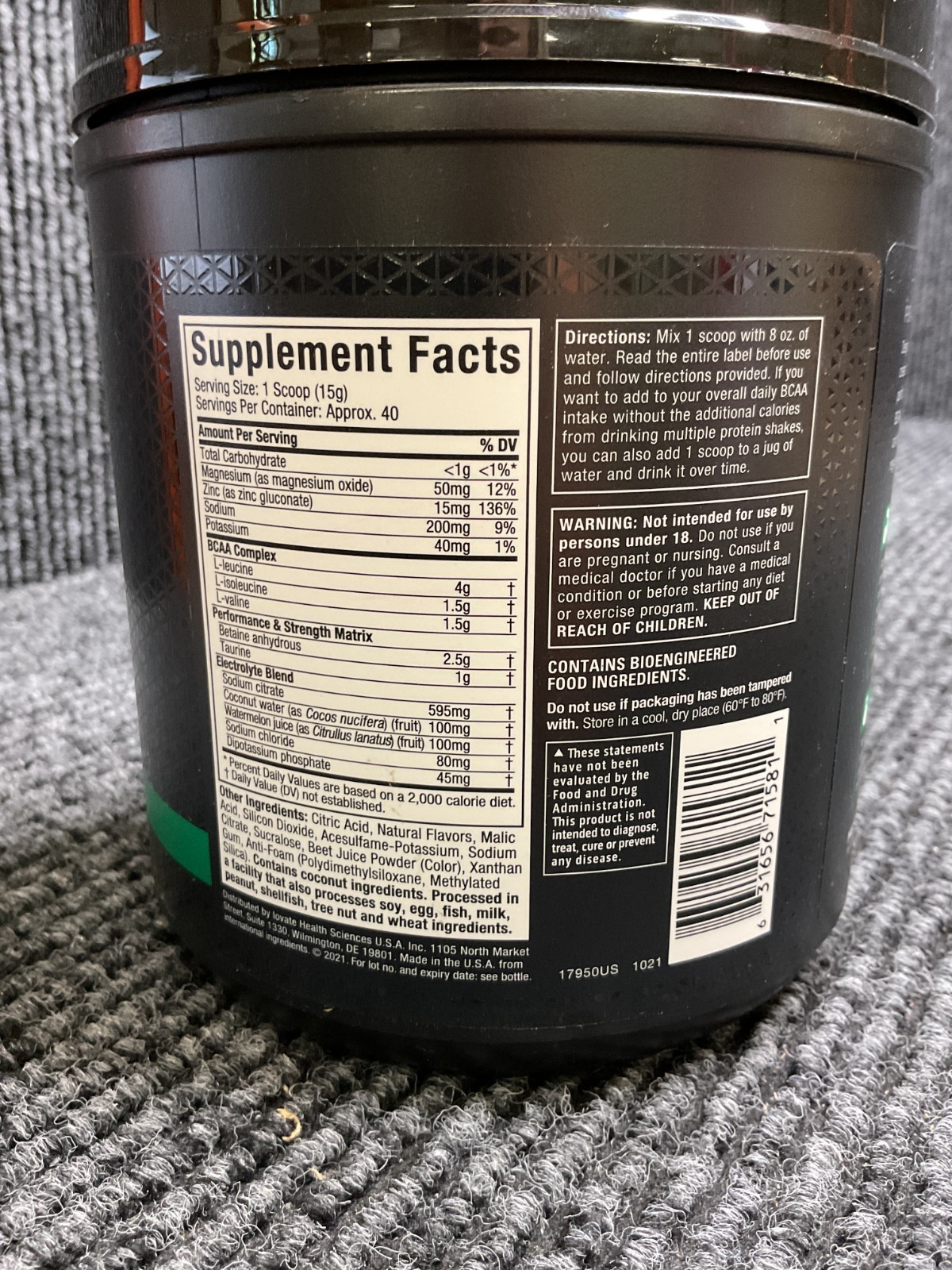 MuscleTech BCAA Powder for Men & Women, Strawberry Watermelon -Boosts Strength