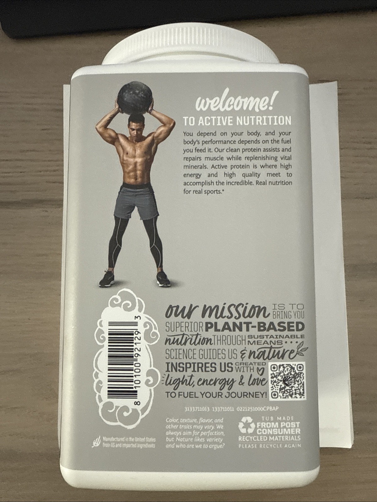 Sunwarrior Sport Organic Active Protein – Chocolate Peanut butter 2.2 lbs
