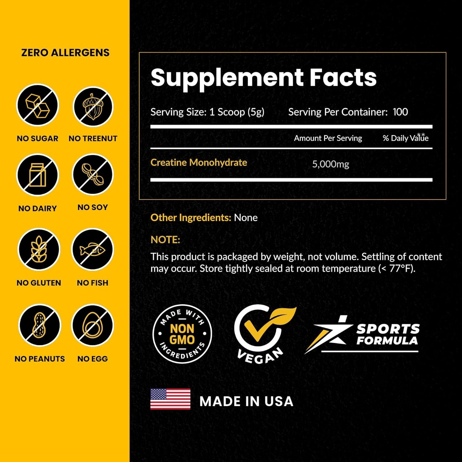 Creatine Monohydrate Performance Muscle Growth *2 Pack* 200 Servings! SHIPS FAST