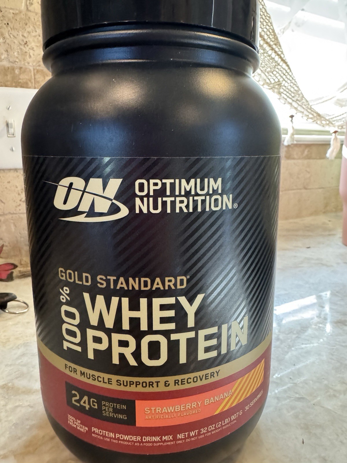 Gold Standard® 100% Whey Protein, Strawberry Banana, 2 lb (907 g)