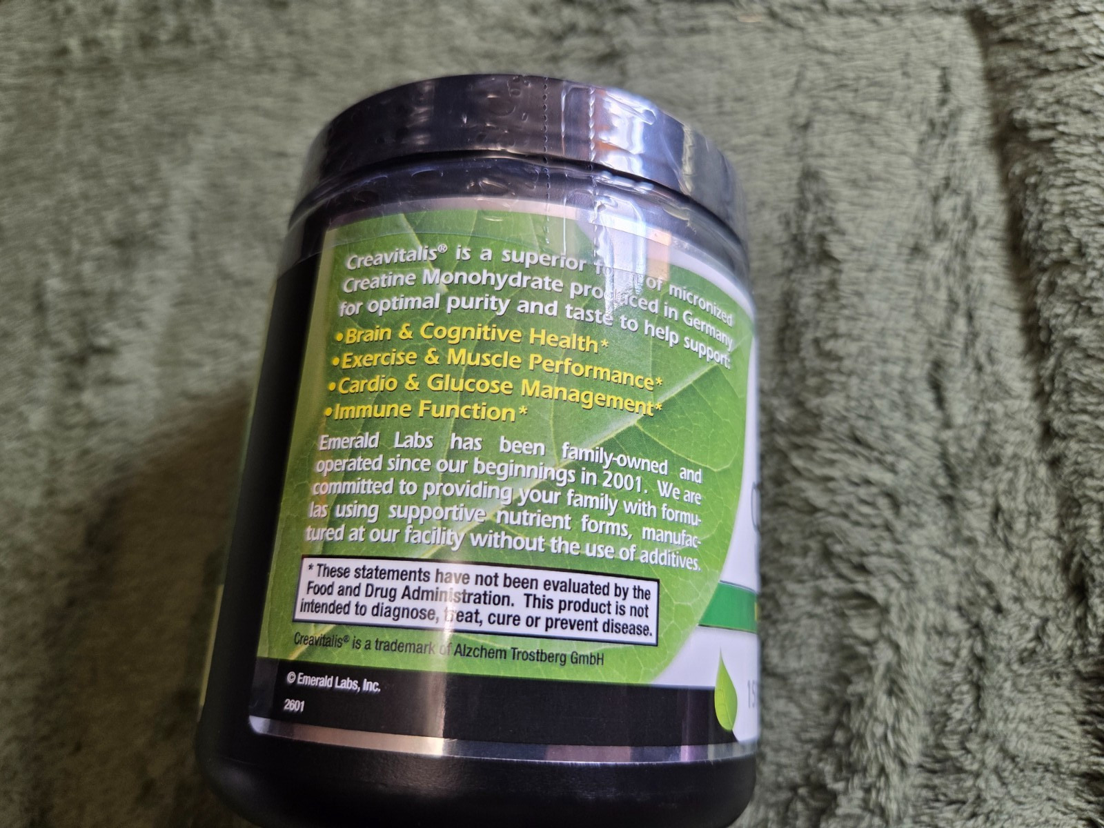 Emerald Labs German Creatine Monohydrate Micronized Powder 30 servings 150 g