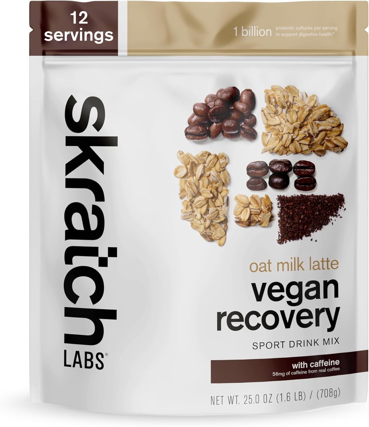 Skratch Labs Recovery Drink Mix – Oat Milk Latte – Post Workout Powder – Comp…