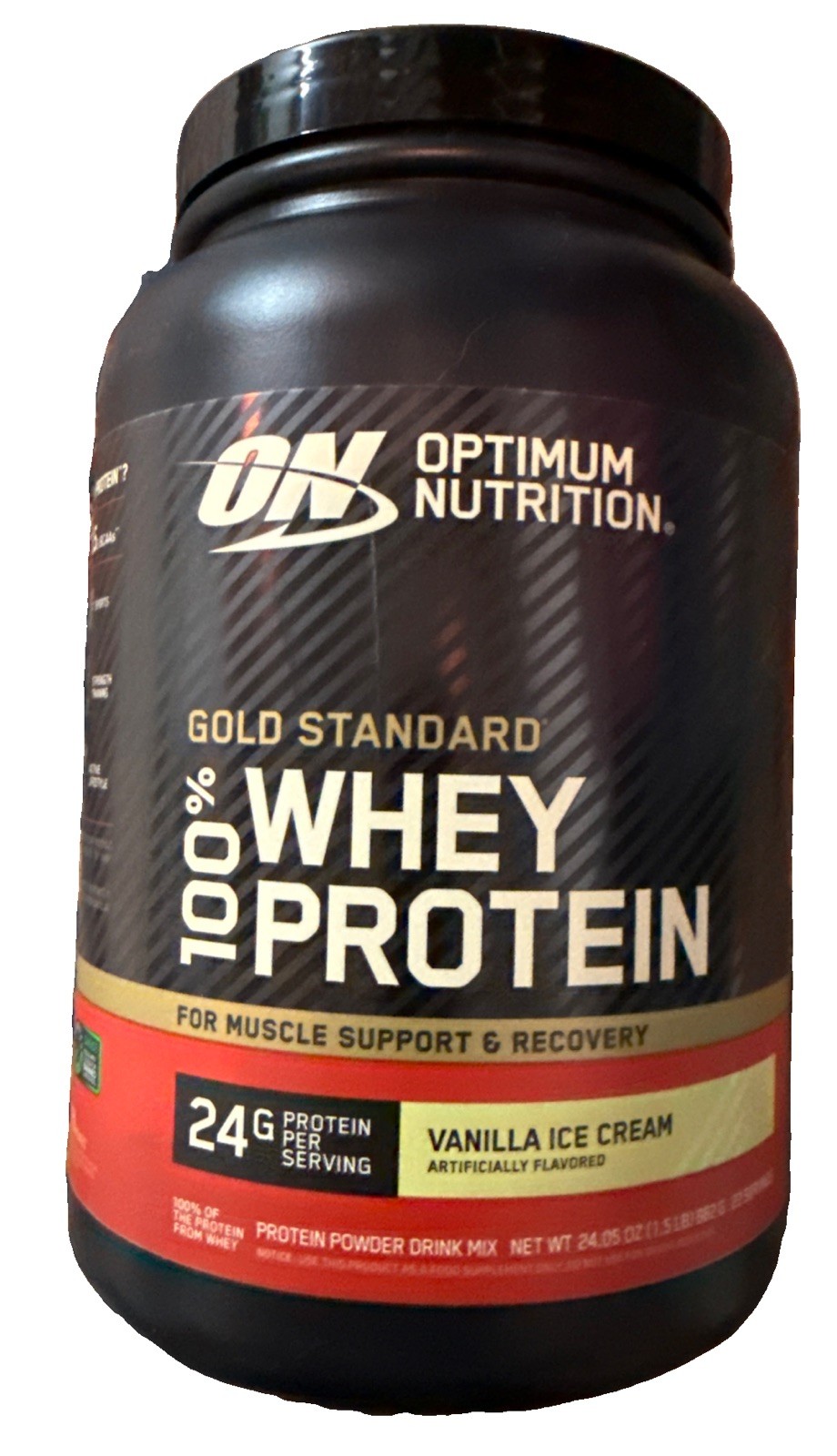 Optimum Nutrition Gold Standard 100% Whey Protein Vanilla Ice Cream Exp: 04/2028