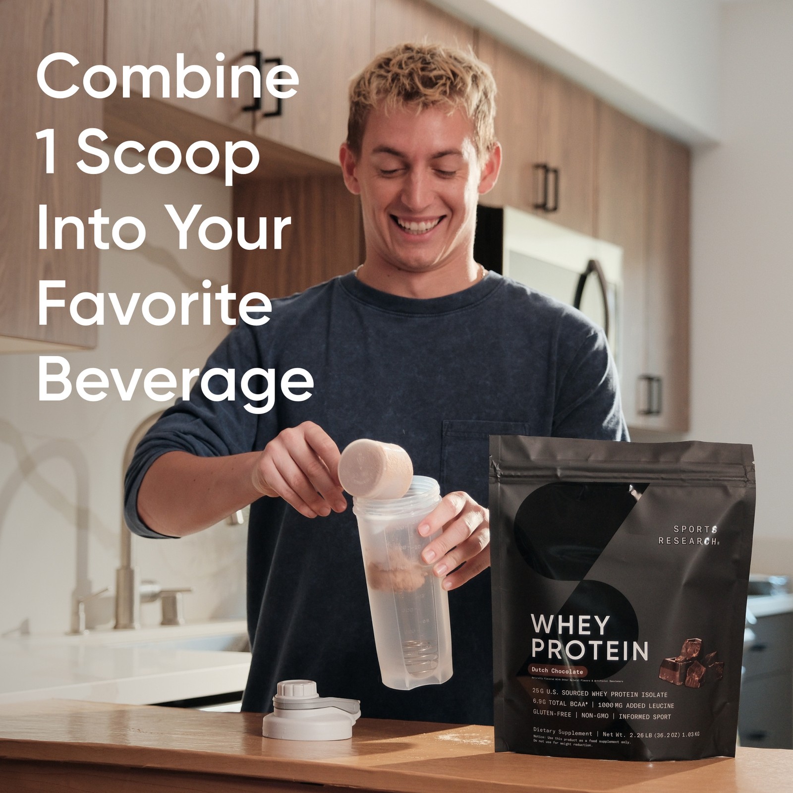 Whey Protein Isolate – U.S. Sourced Sports Nutrition Protein Powder 5lb Bag