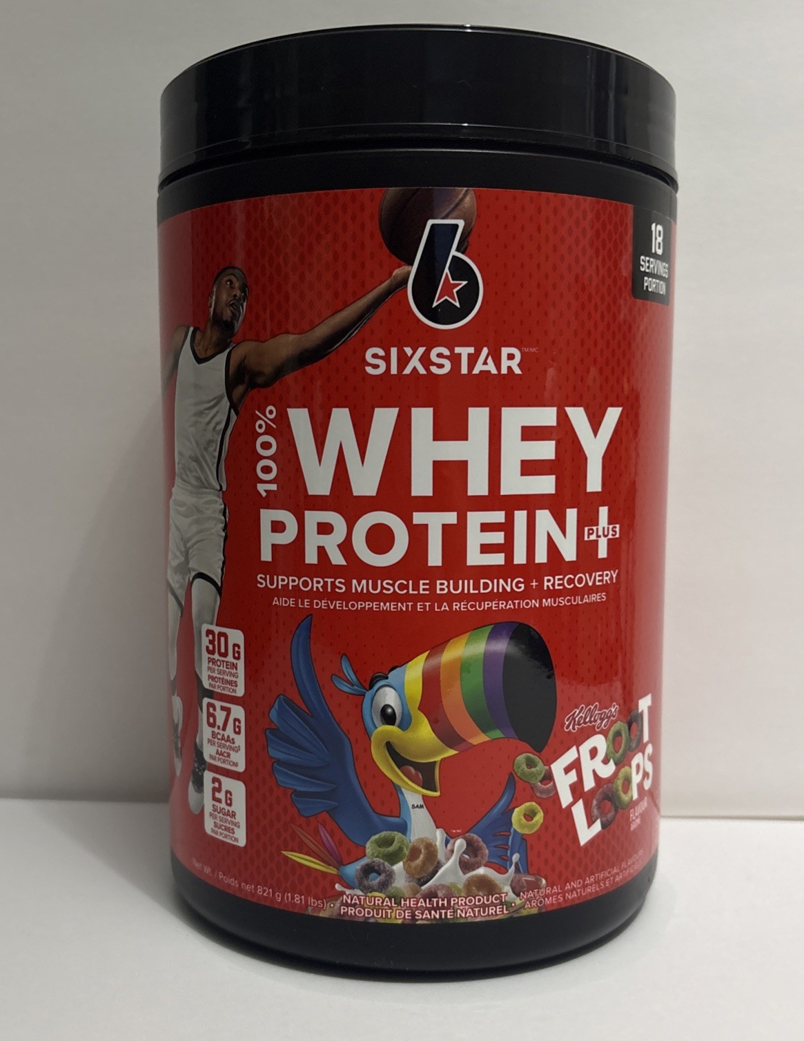 Six Star 100% 30g Whey Protein Plus-Froot Loops Flavor-1.81 lbs-18 Servings