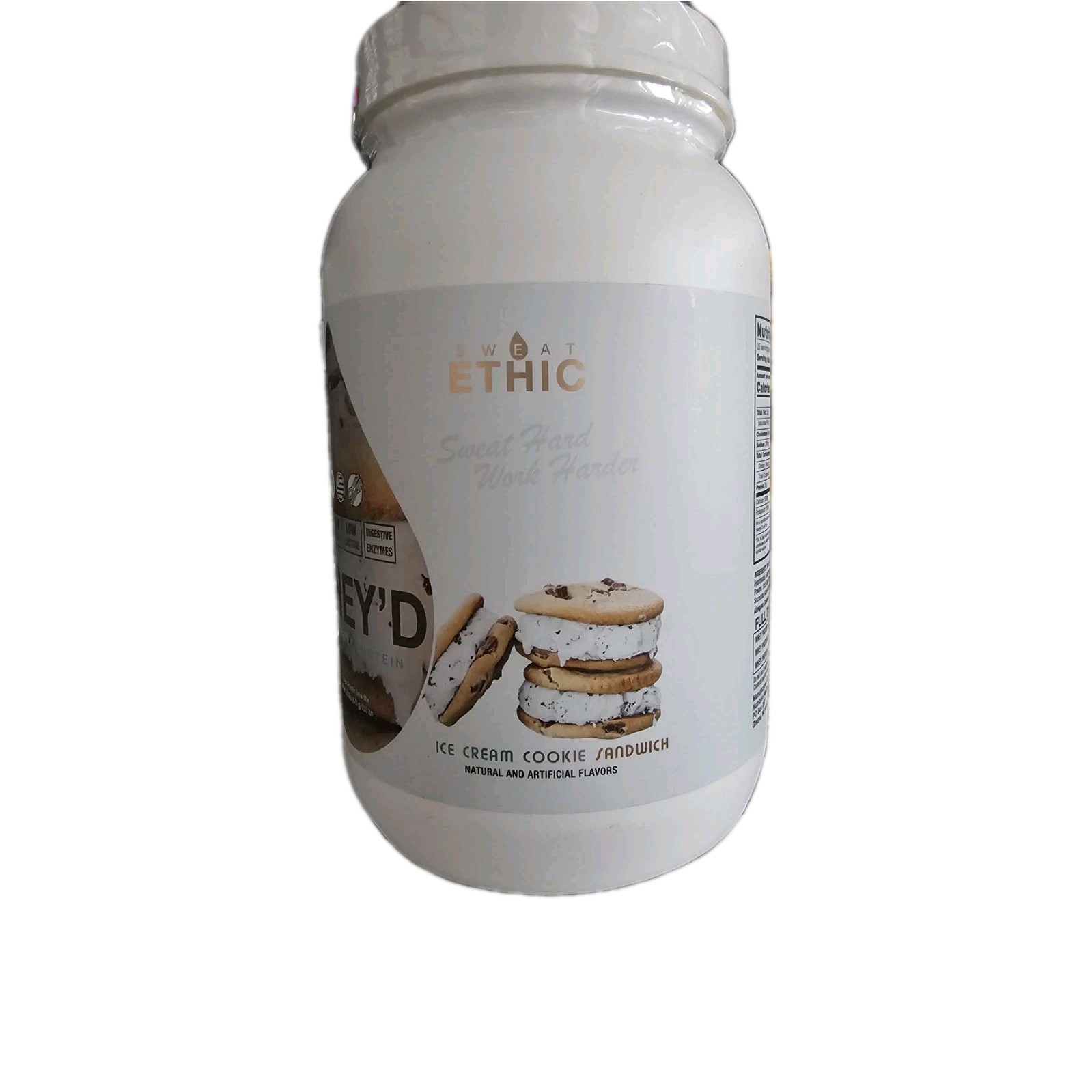 Sweat Ethic Whey’d Protein *Ice Cream Cookie Sandwich* Exp: 6/27