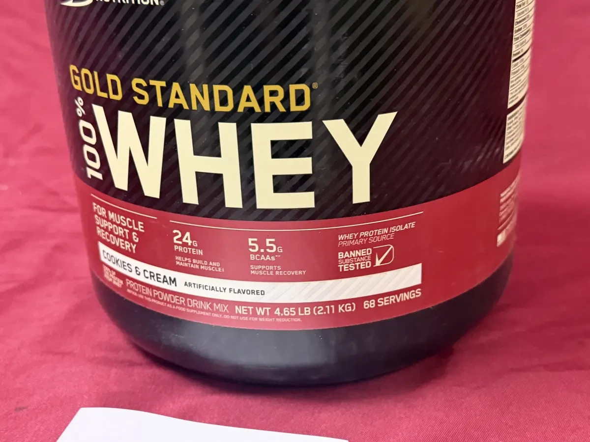 Gold Standard® 100% Whey Protein, Cookies & Cream, 4.65 lb (2.1 kg)