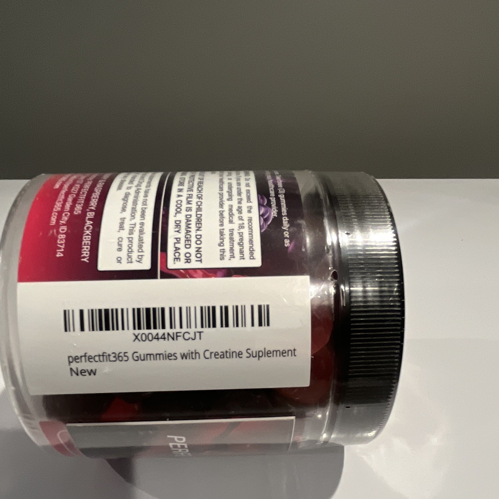 PerfectFit365 Creatine Monohydrate Gummies Sugar-Free Blackberry 120 8000mg