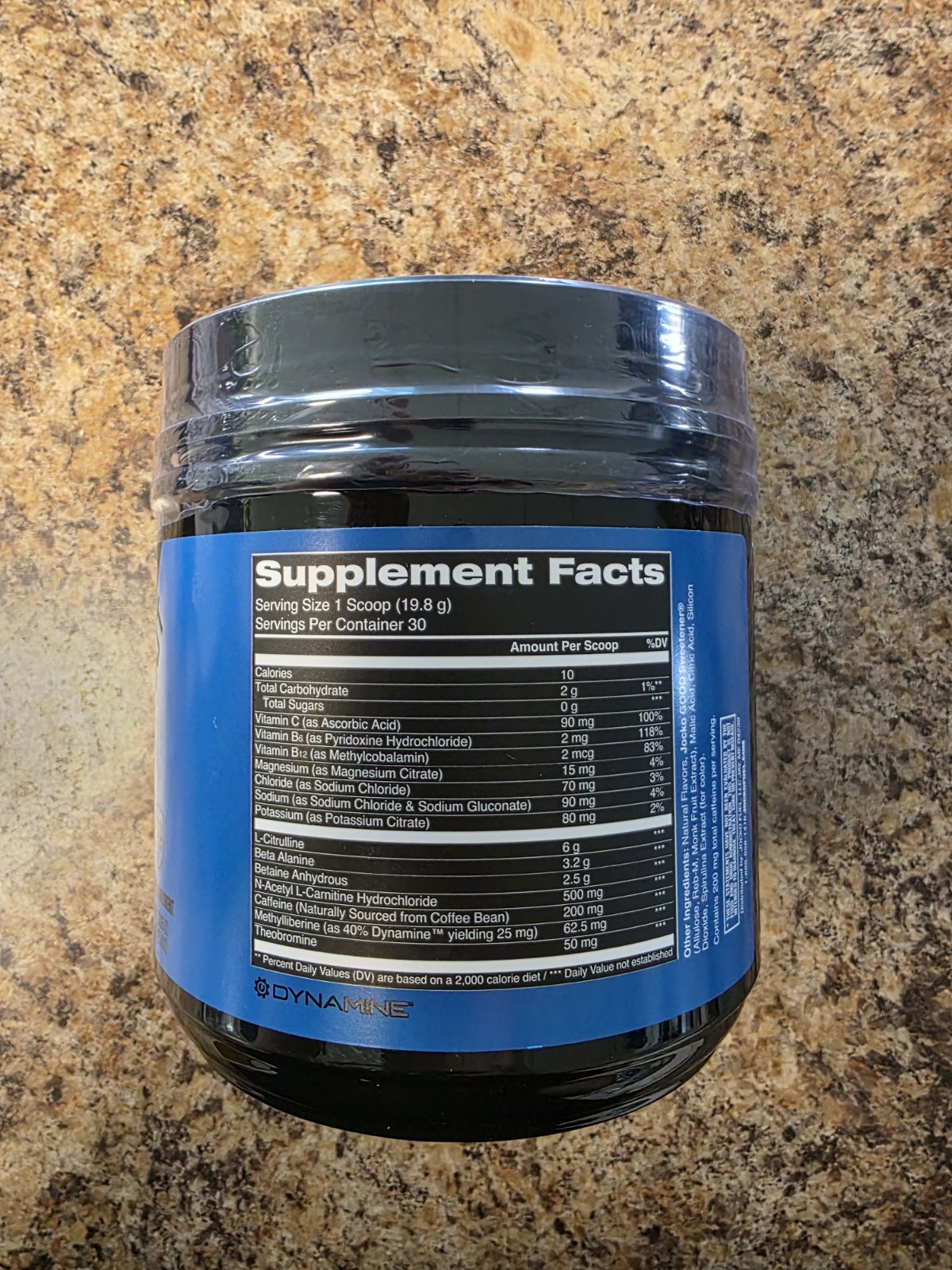 Jocko Fuel GO Pre-Workout Powder 13.11 oz 30 Servings w/ Caffeine