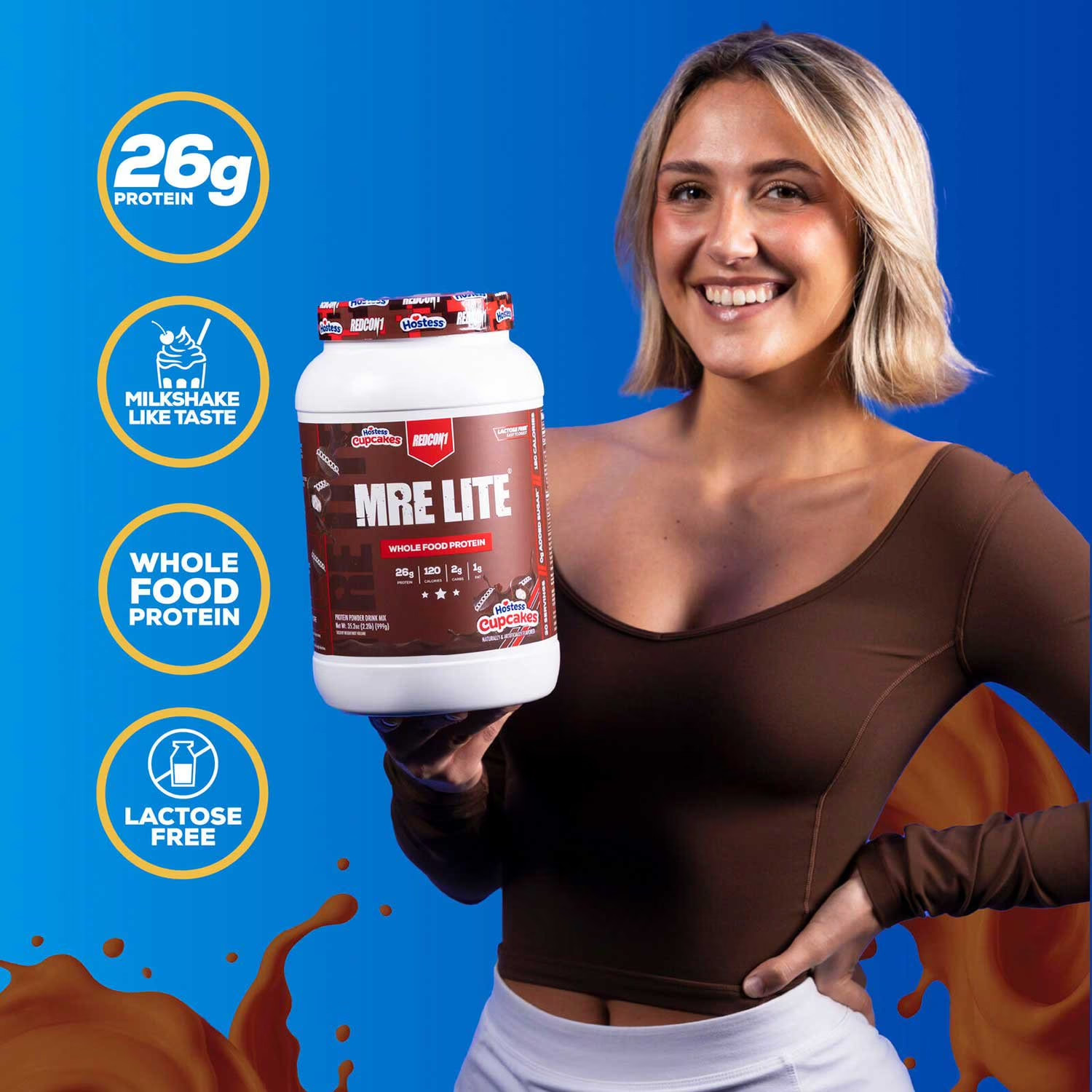 Redcon1 MRE Lite Whole Food Protein Powder – Hostess Cupcakes, 2.2 lbs. LIMITED!