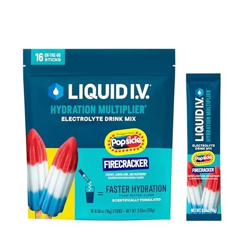 Hydration Multiplier Electrolyte Powder Drink Mix – Popsicle Firecracker Flavor,