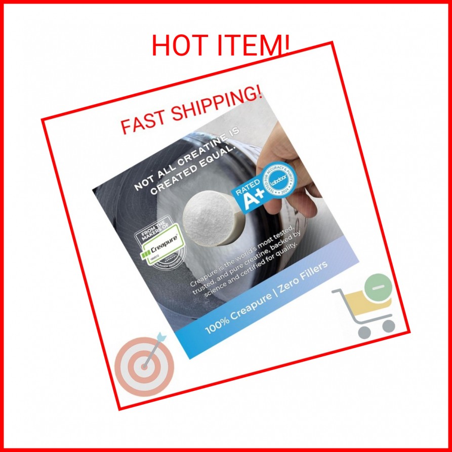 Muscle Feast Creapure Creatine Monohydrate Powder, Vegan Keto Friendly Gluten-Fr