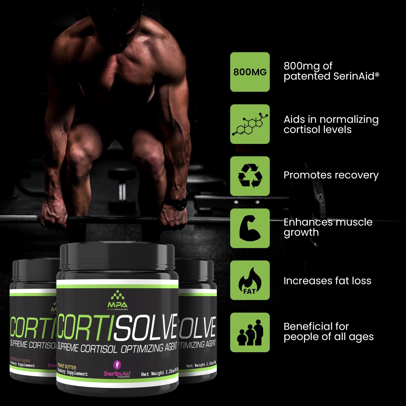 MPA Supps CortiSolve SerinAid Supplements – NEW! – **FREE SHIPPING!**