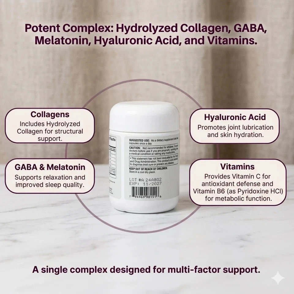 Collagen Peptides Powder for Women Hydrolyzed Collagen Protein Types I&III 10 oz