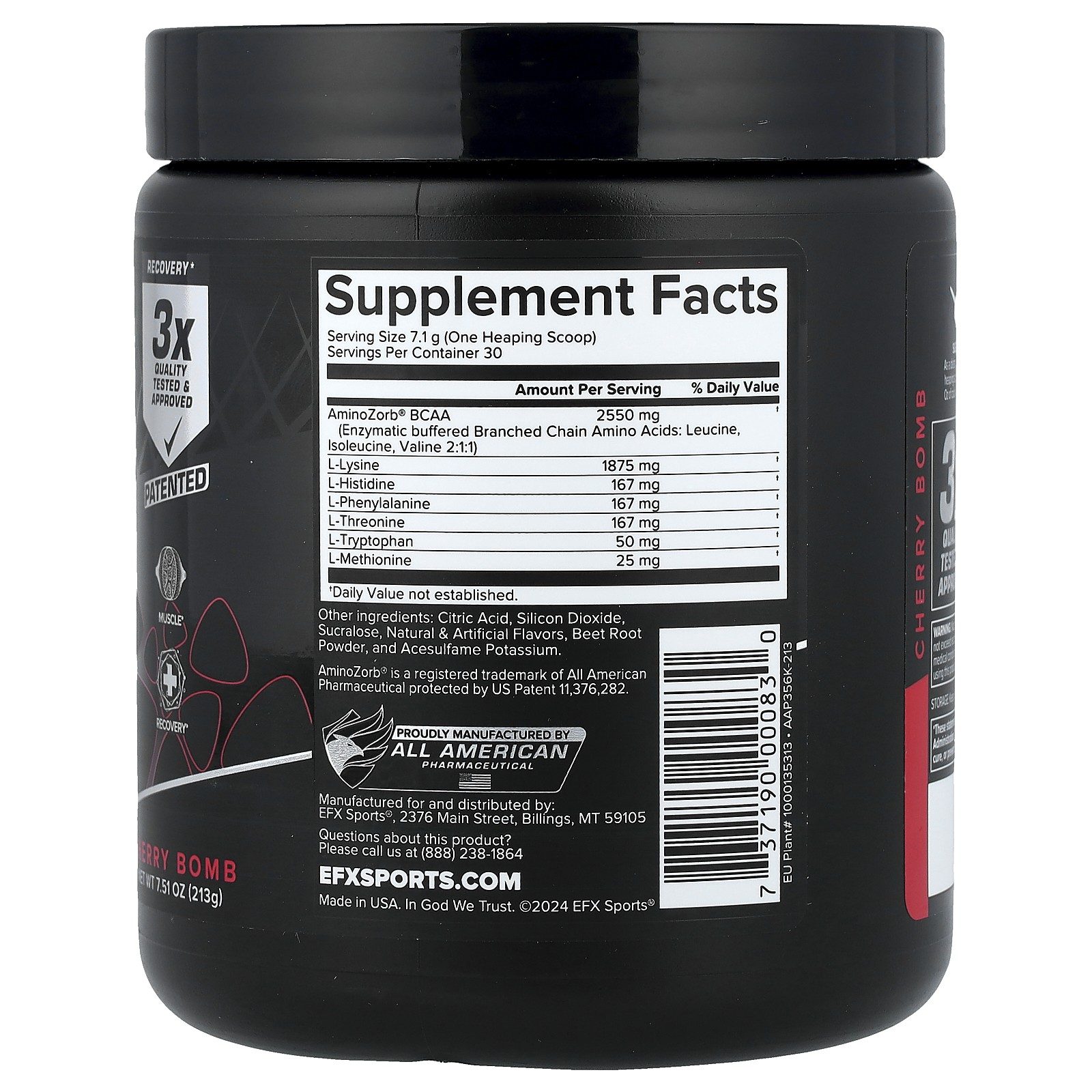 Training Ground, Aminozorb EAA, Cherry Bomb, 7.51 oz (213 g)