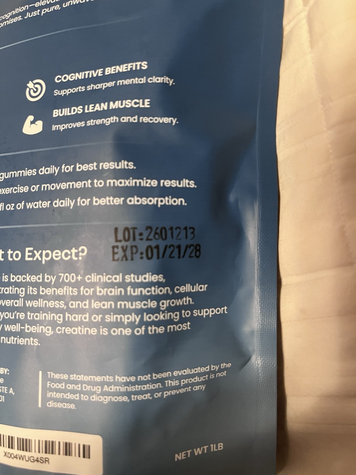 Omni Creatine Monohydrate Gummies Supports Muscle Growth (Peach)