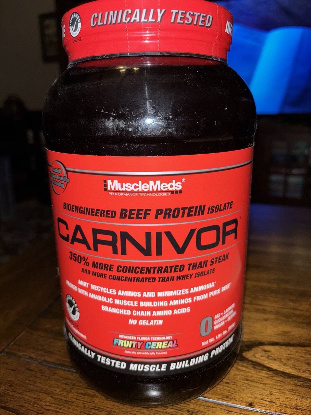 Beef Protein Isolate Powder 23g Protein Fruity Cereal, 28 Servings
