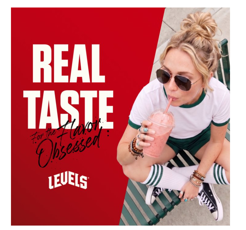 Levels Grass Fed Whey Protein Strawberry 2lb 24g Protein