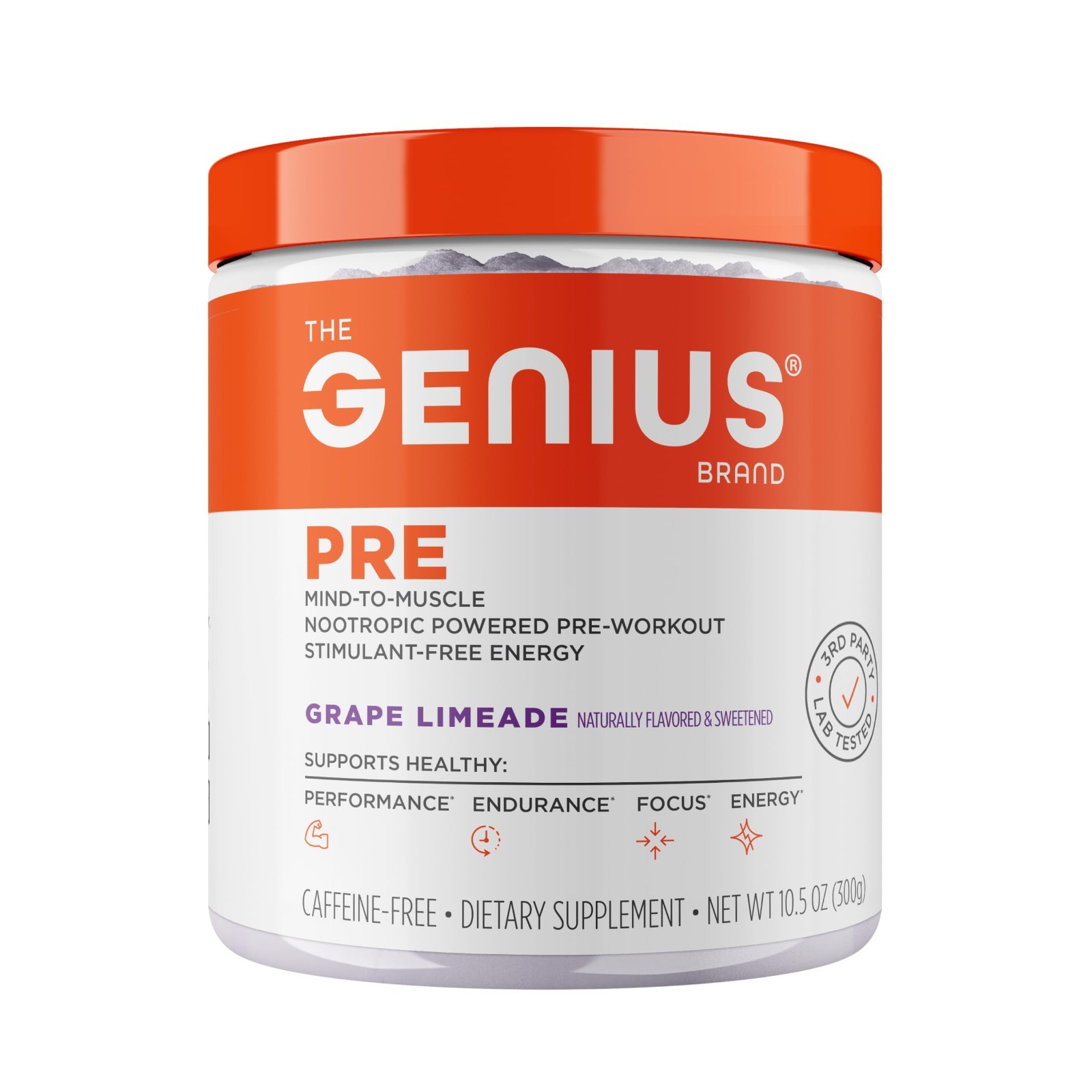 Caffeine-Free Pre Workout Powder for Energy, Focus & Endurance – 20 Servings Gra
