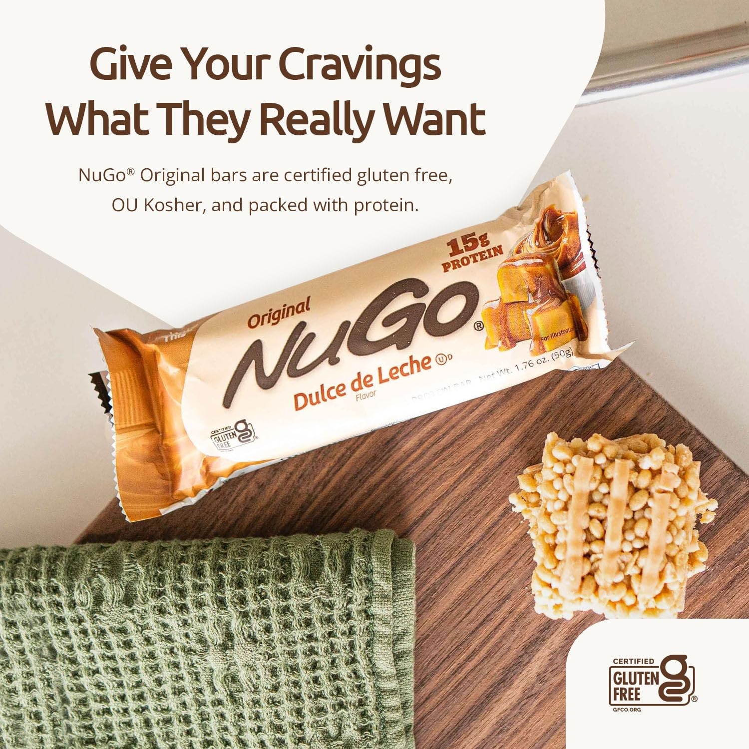 NuGo Original, Vanilla & Matcha, 11-15g Protein Bar, 30 Count (Pack of 1)