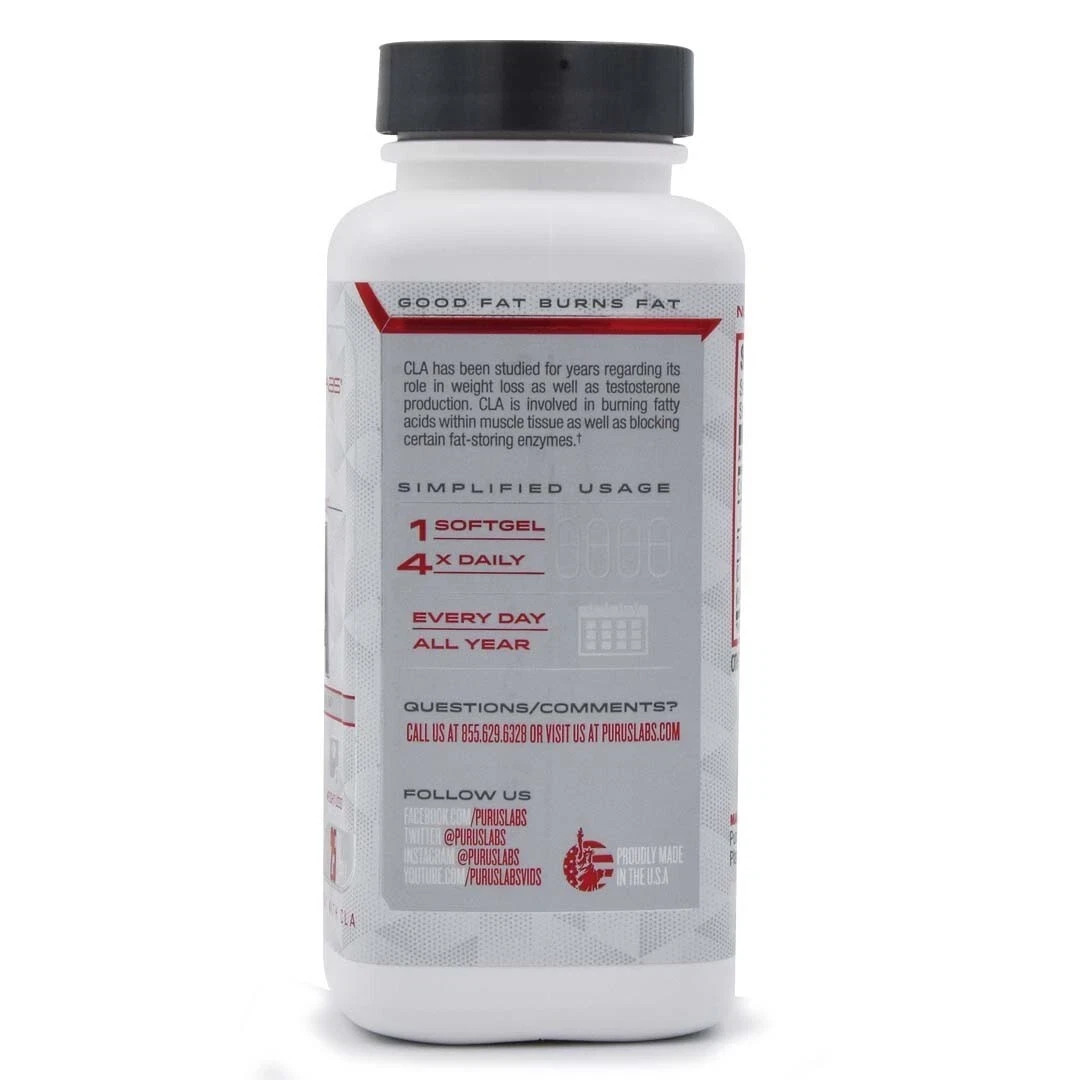 Purus Labs CLA Stim-Free, Recovery – Weight Loss – 100 Capsules