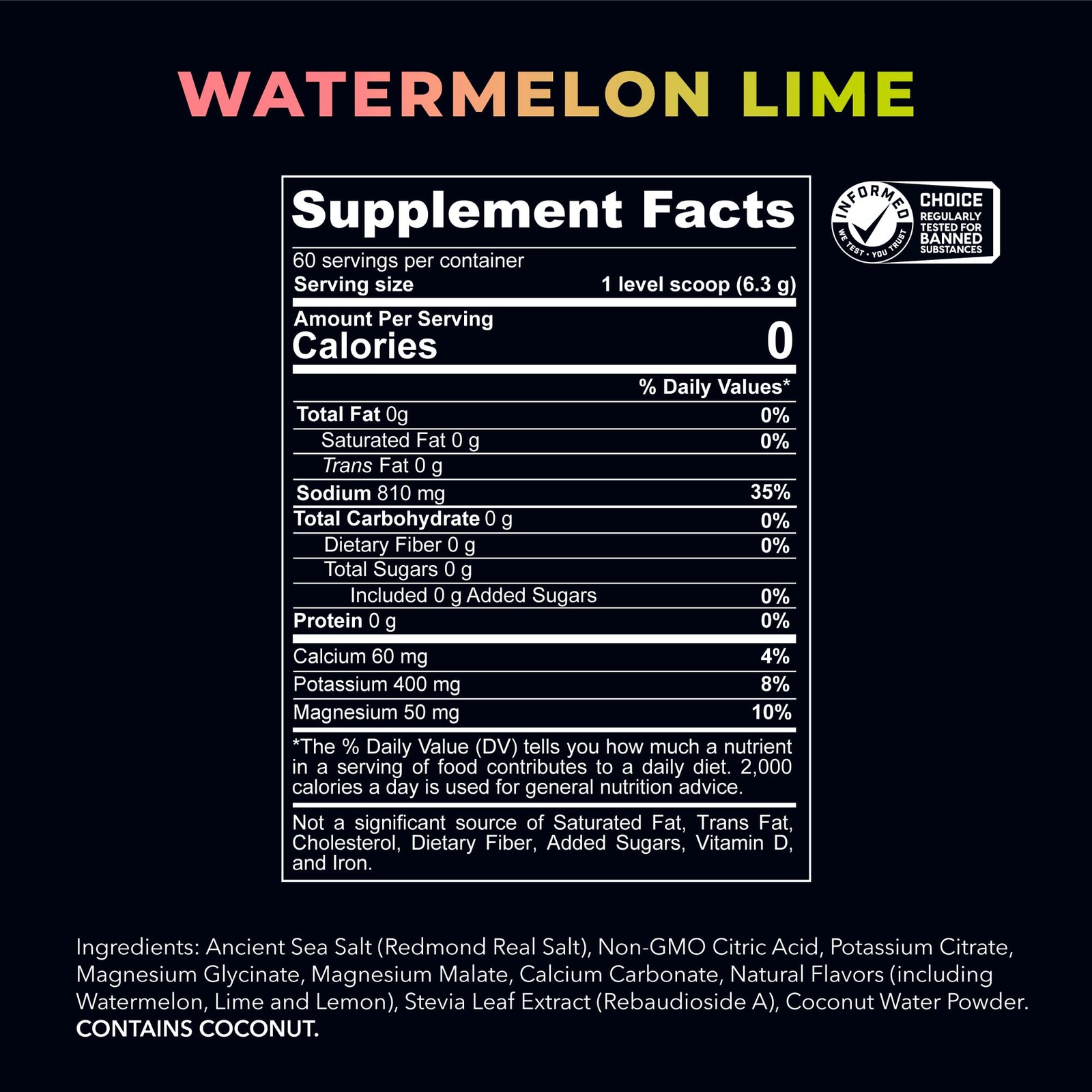 Re Lyte Hydration Electrolyte Powder Mix (Watermelon Lime)