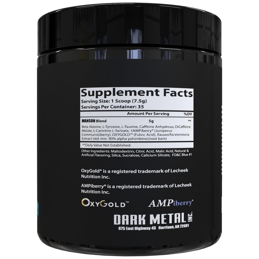 High Stim Pre Workout Powder – Energy, Focus & Strength, Beta Alanine, Caffeine,