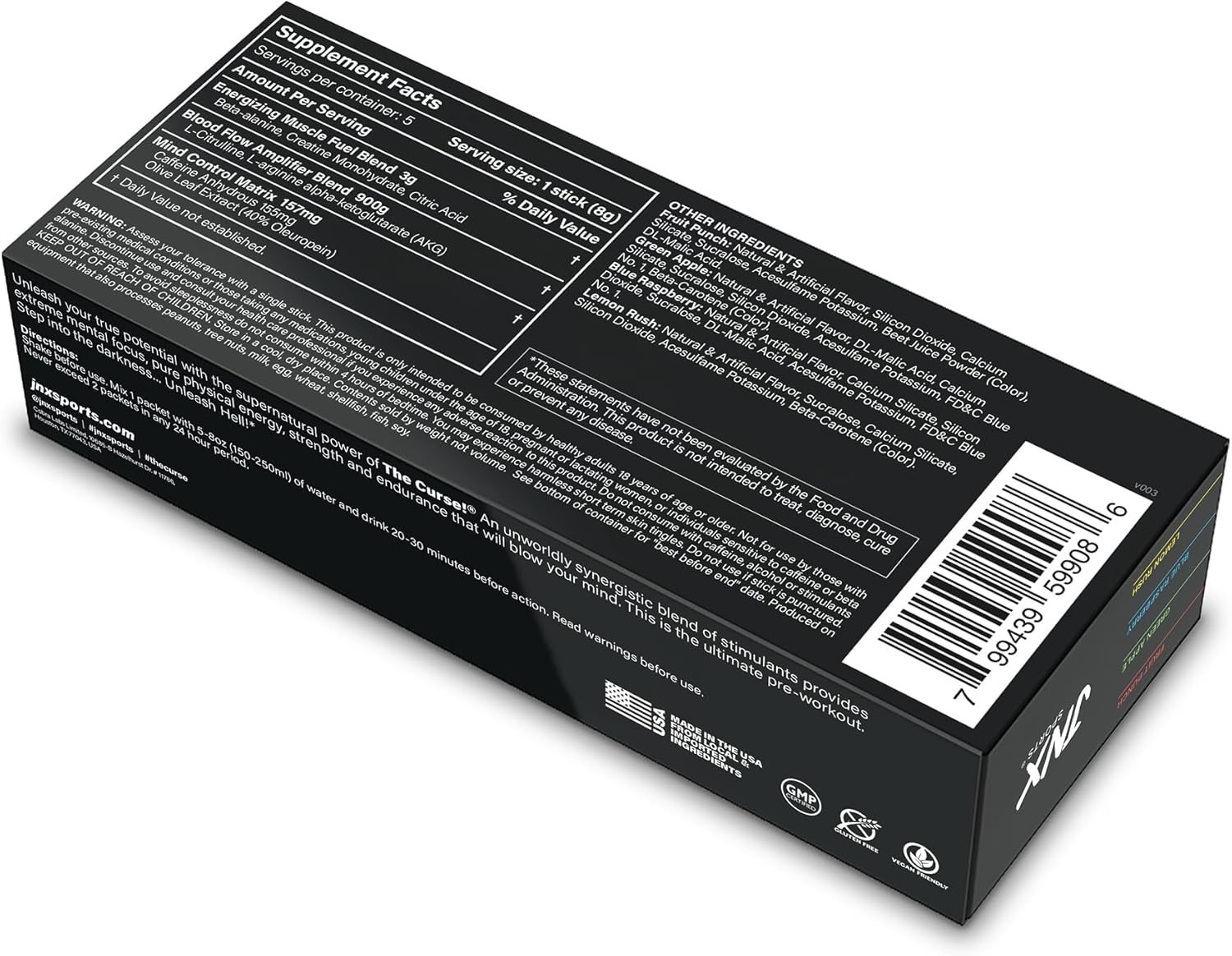 Ultimate Pre Workout Powder Sample Pack – The Curse! for Maximum Performance