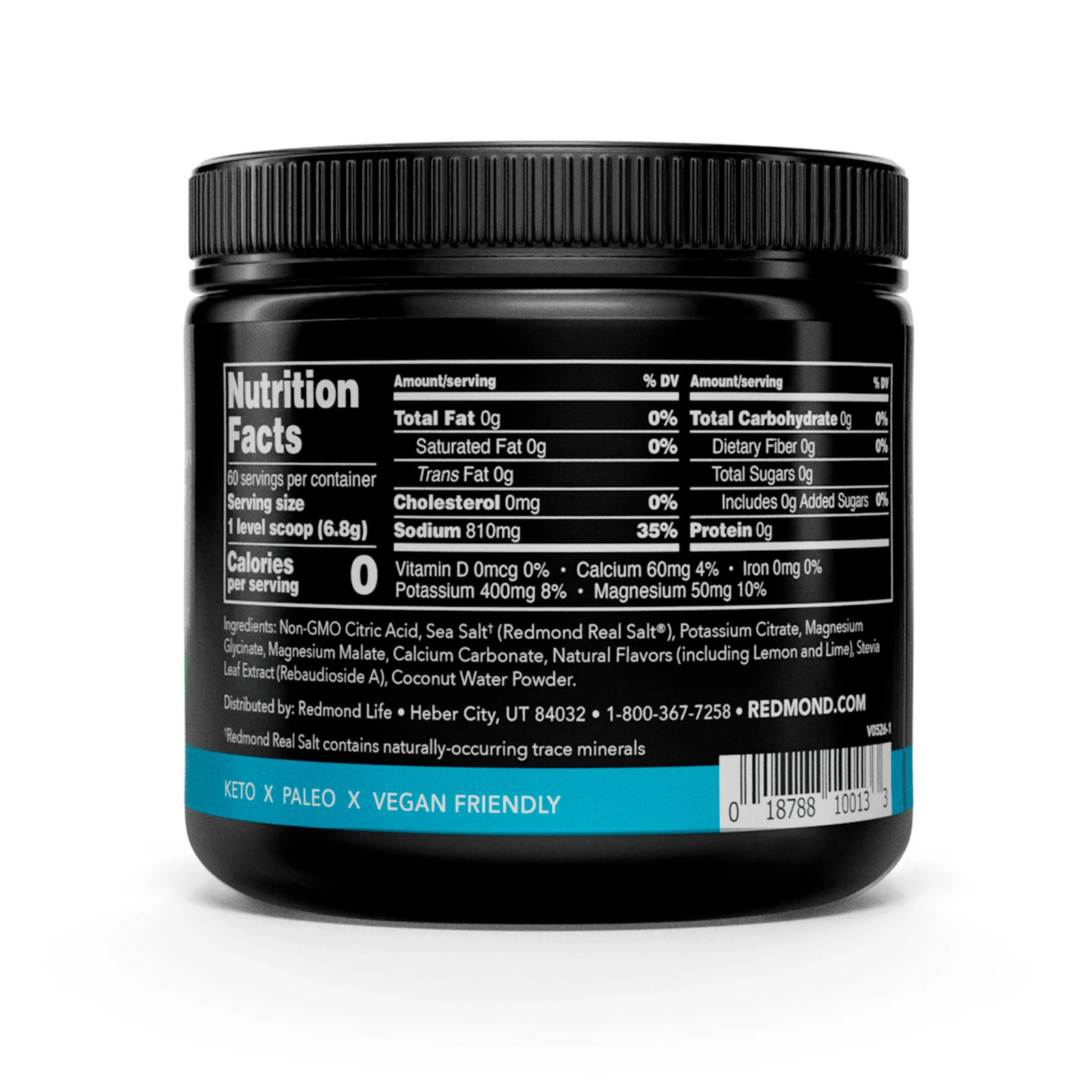 REDMOND Re-Lyte Hydration Electrolyte Powder Mix Lemon Lime exp: 04/2031