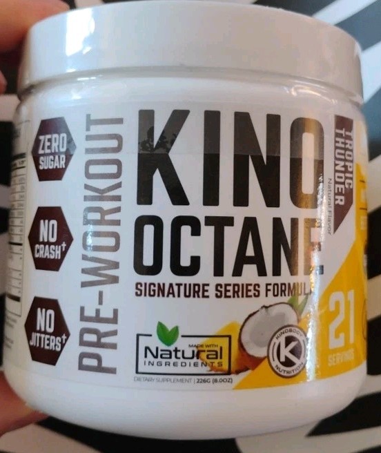 Kinobody 2 PACK Kino Octane Tropic Thunder Pre Workout sealed 21 X2 servings New