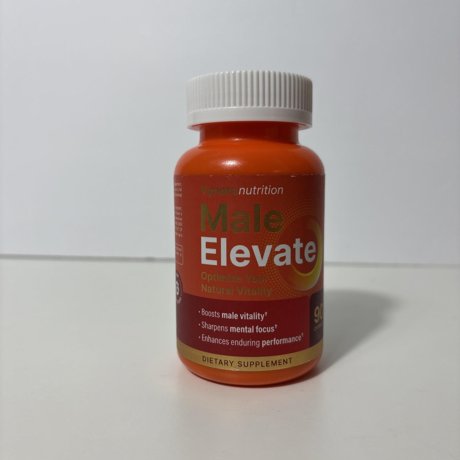 Testosterone Booster Supplement – Male Enhancing 90 Count (Pack of 1), Orange