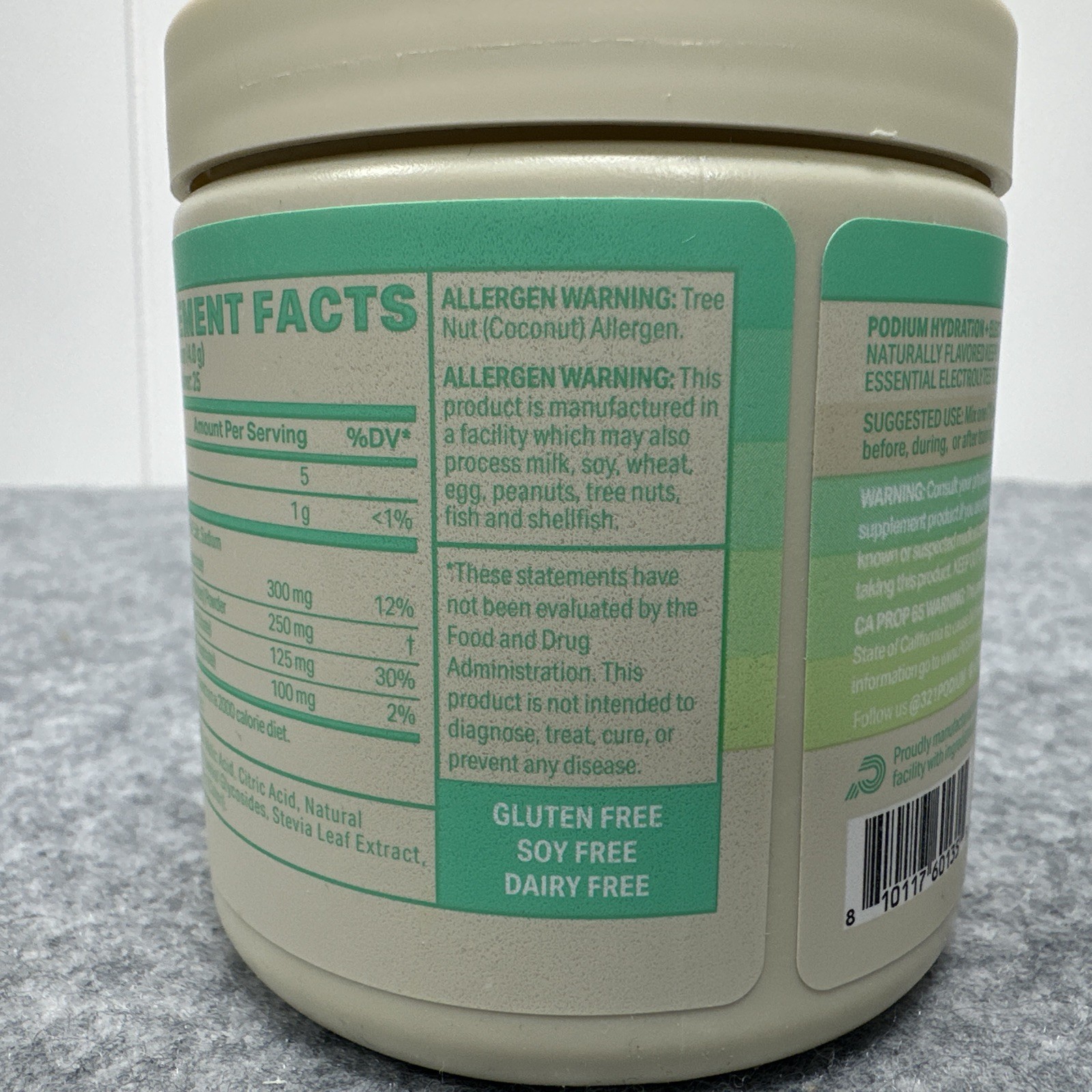 Podium Hydration + Electrolyres Energy Drink – Blue Raspberry – Exp: 2/2026