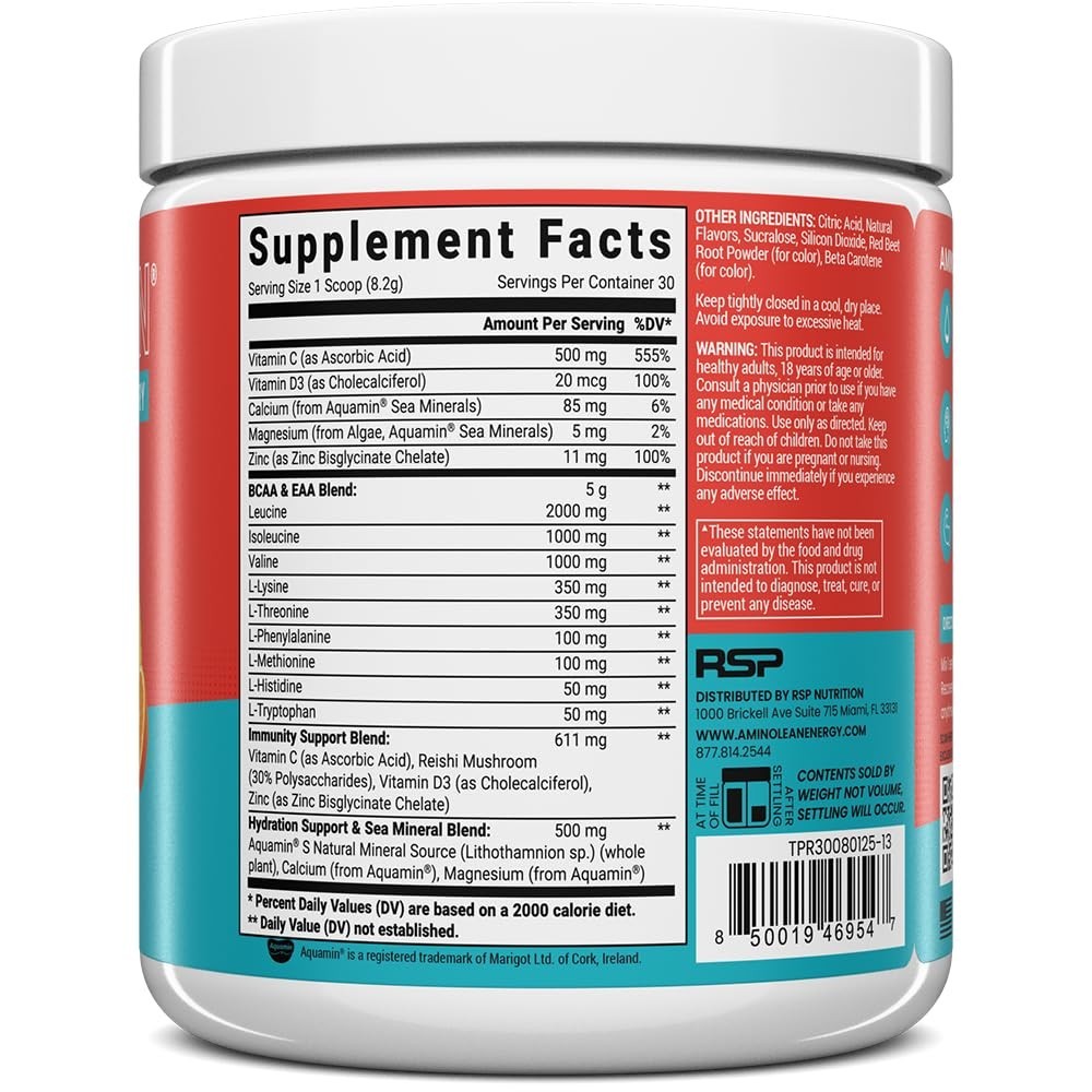 Vegan Amino Acids Powder – BCAA + EAA, Electrolytes & Reishi for Recovery, Sugar