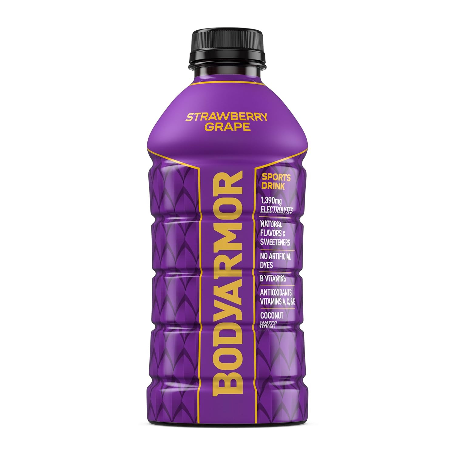 BODYARMOR Sports Drink, Strawberry Grape, 15-Pack of 28 Fl Oz Hydration Bottles
