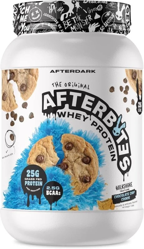 AFTERDARK Afterbites Whey Protein Powder, 25g Protein, CHOC CHIP COOKIE