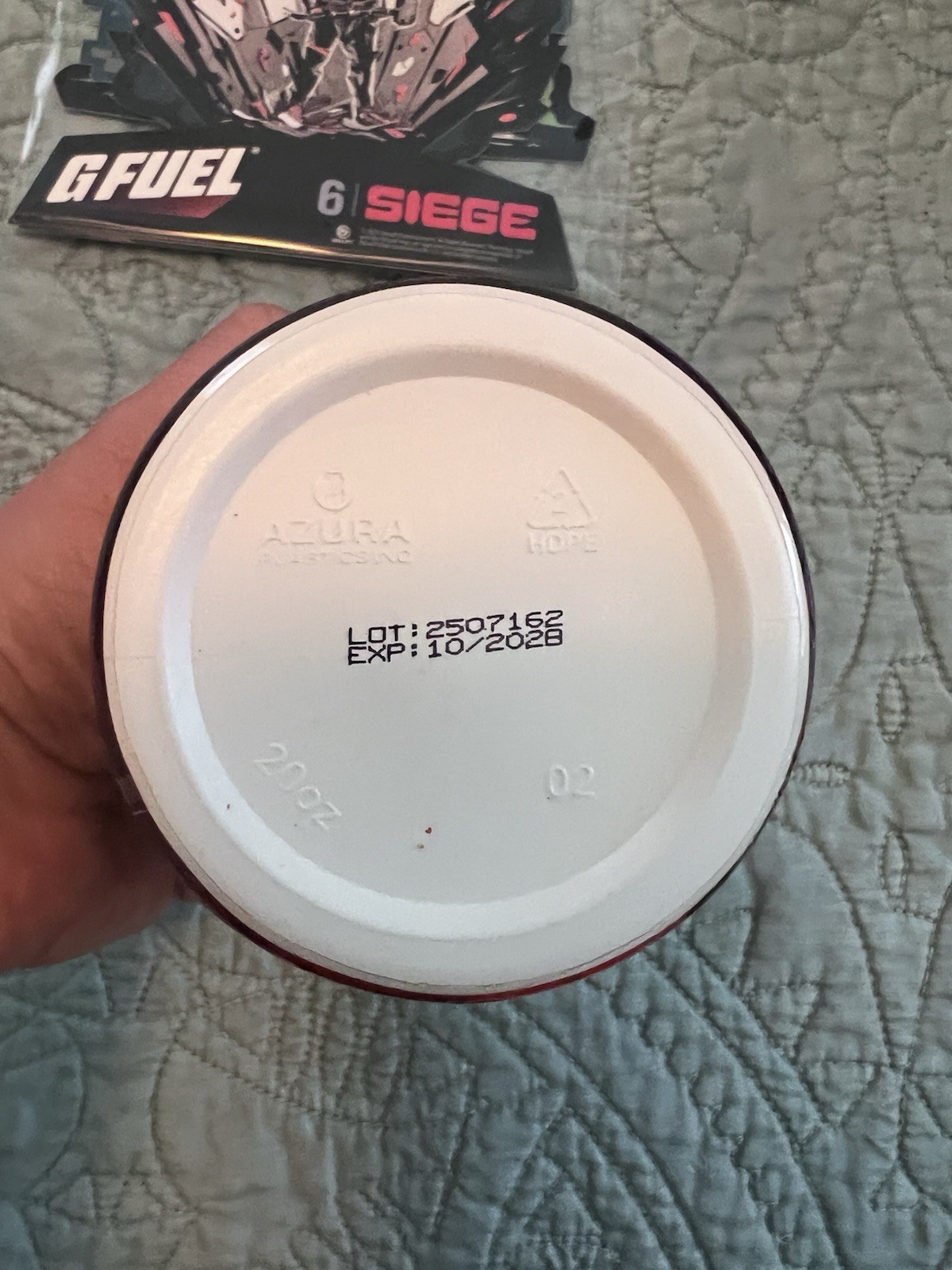 G-Fuel Rainbow Six Siege Breach Berry Collector’s Box Tub Shaker Cup & Stickers