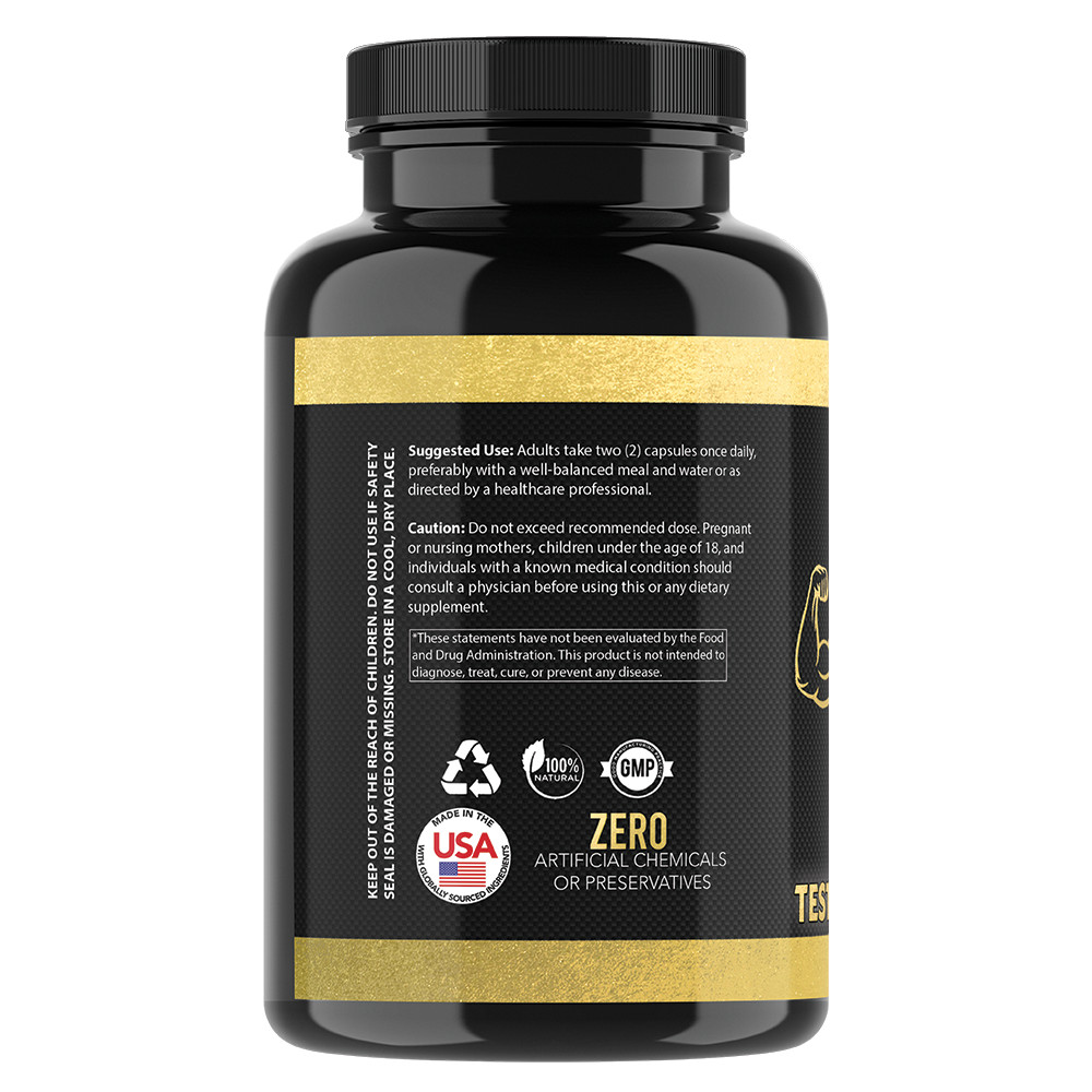 Angry Supplements Monster Test GOLD Test Booster Natural Energy Muscle 60ct