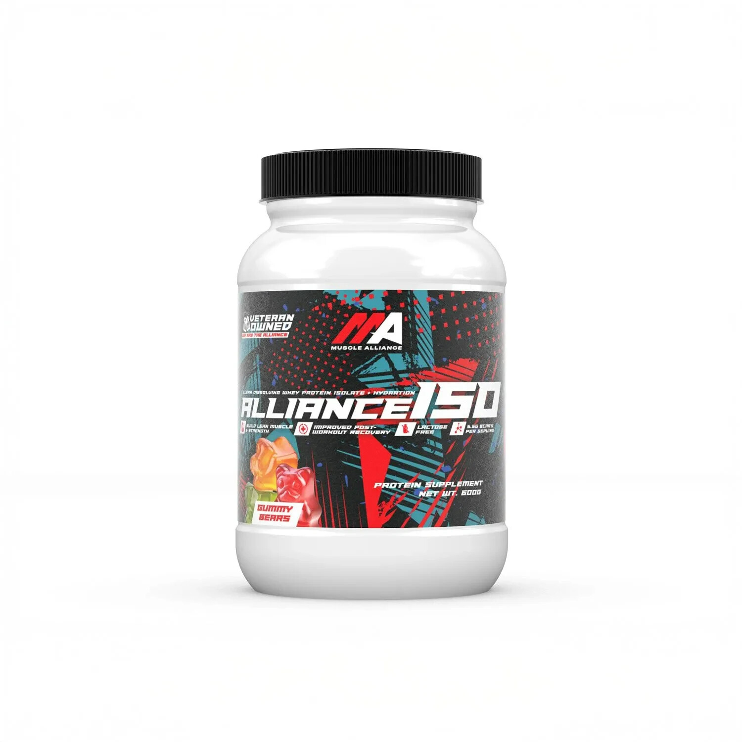 Clear Isolate Protein – Muscle Alliance 20 Servings Gummy Bears 1.3lbs