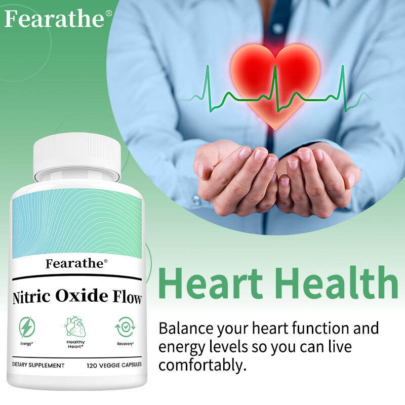 NITRIC OXIDE FLOW Nature Pure Blend L-Arginin Heart Circulation Blood Pressure