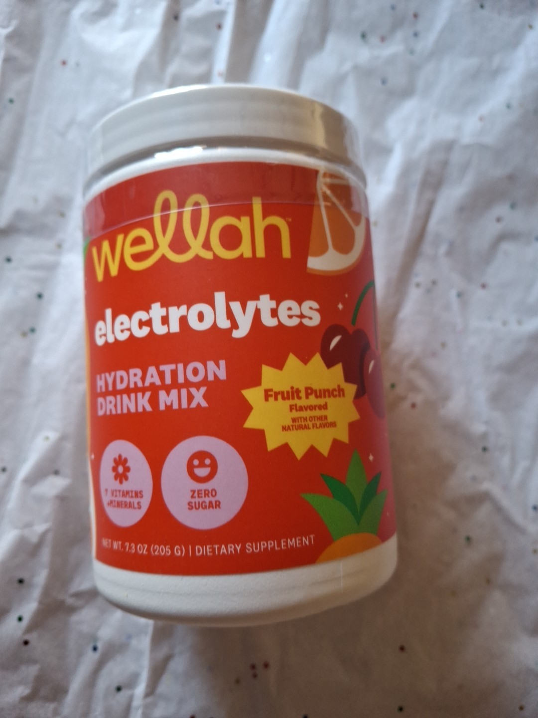 Wellah Splish Splash Hydration Electrolyte Mix Tropical Punch Exp 3/28