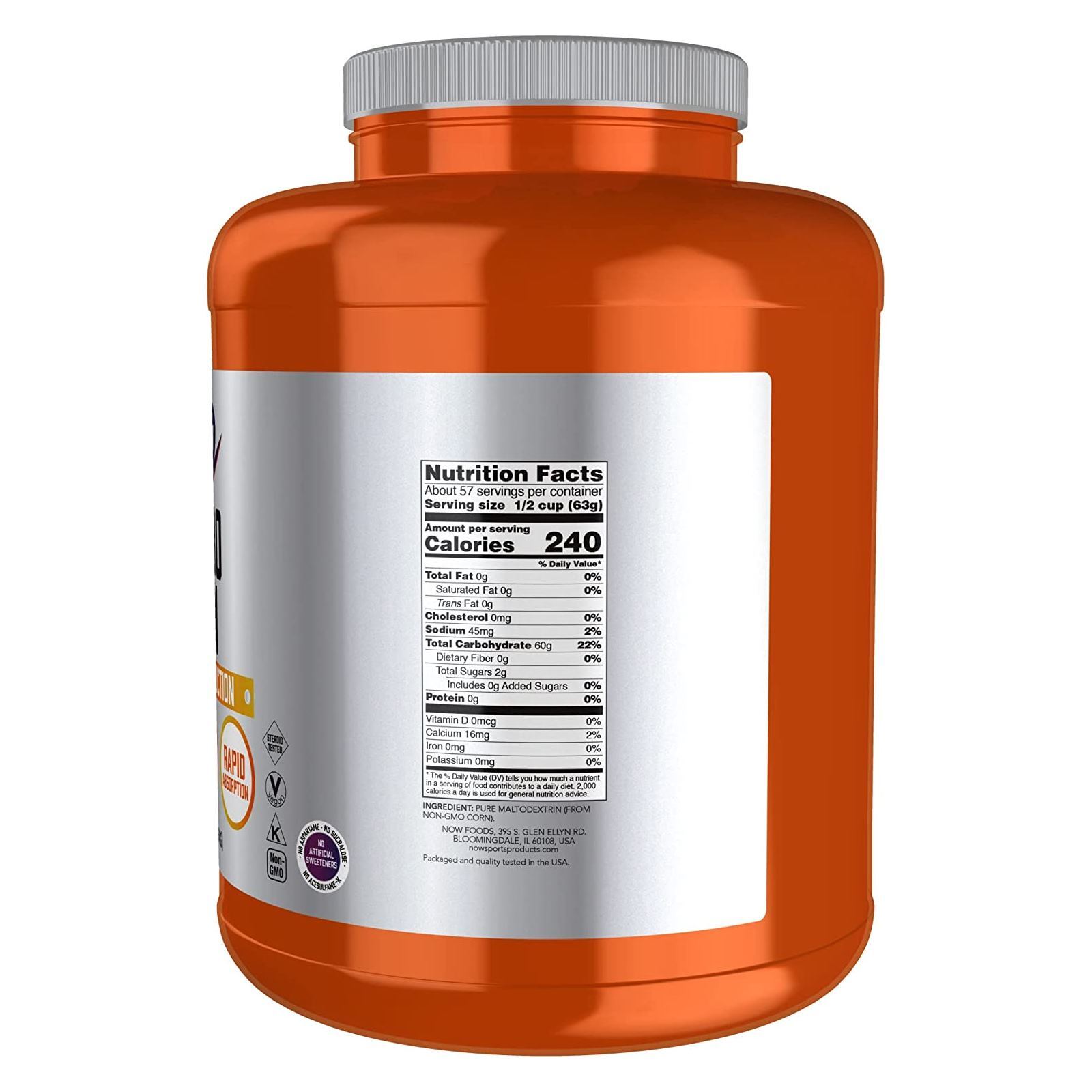 NOW FOODS Carbo Gain Powder 8 lbs.