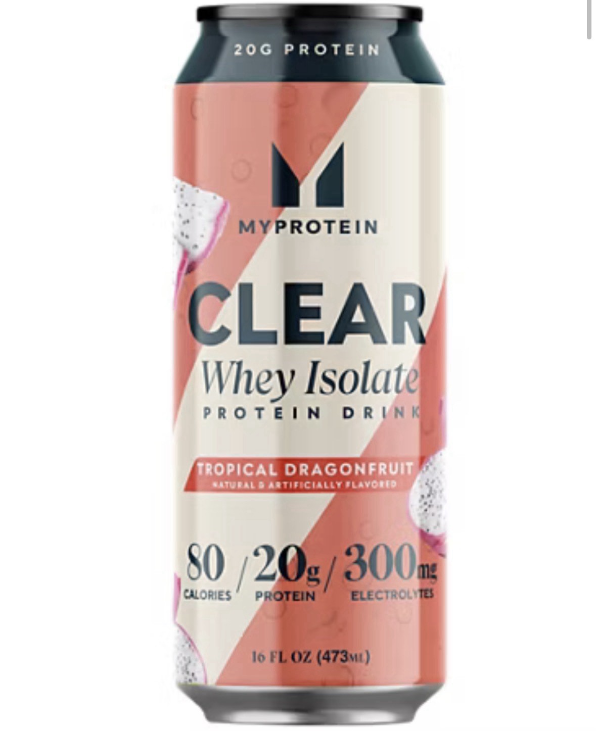 Myprotein Clear Whey Isolate Ready To Drink Protein, Tropical Dragonfruit, 16oz