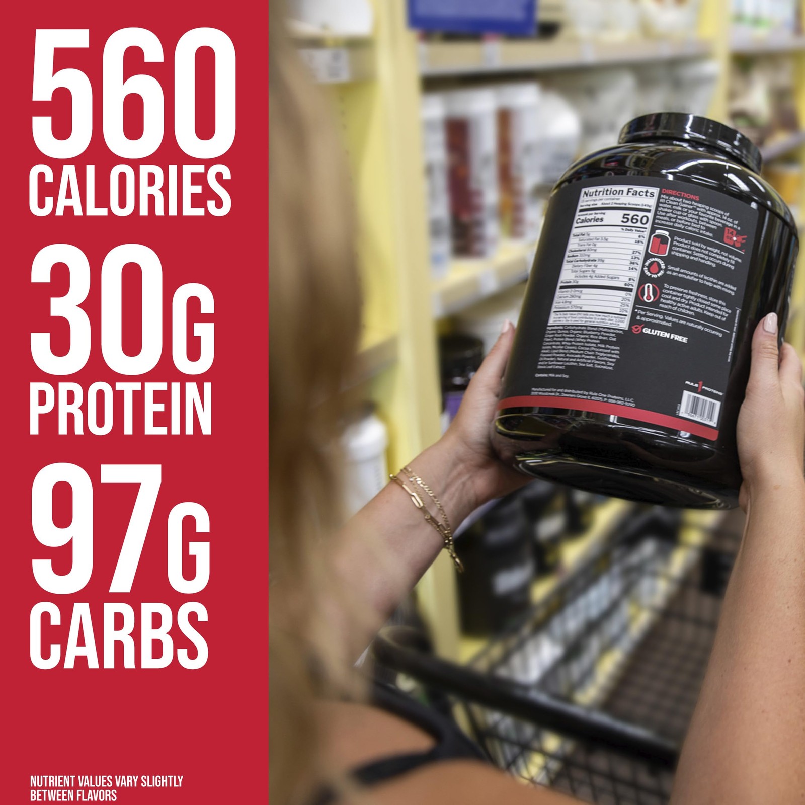 Rule 1 Proteins Clean Gainer HighProtein Lean Gain Formula with 560 Calories…
